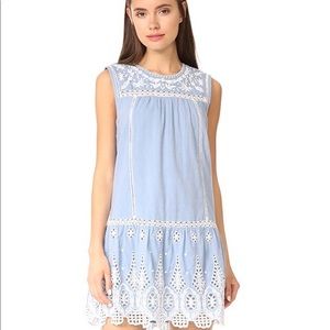 Joie Embroidered Chambray Dress *NWT*